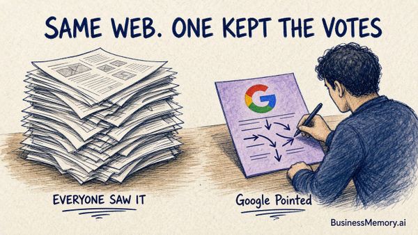 Why Did Google Beat AltaVista When Both Read the Same Web?