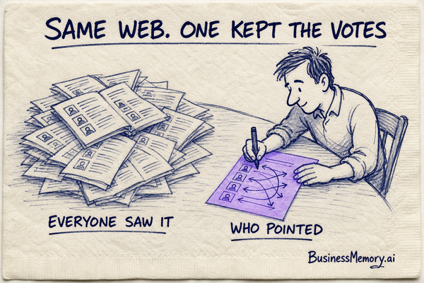 Why Did Google Beat AltaVista When Both Read the Same Web?