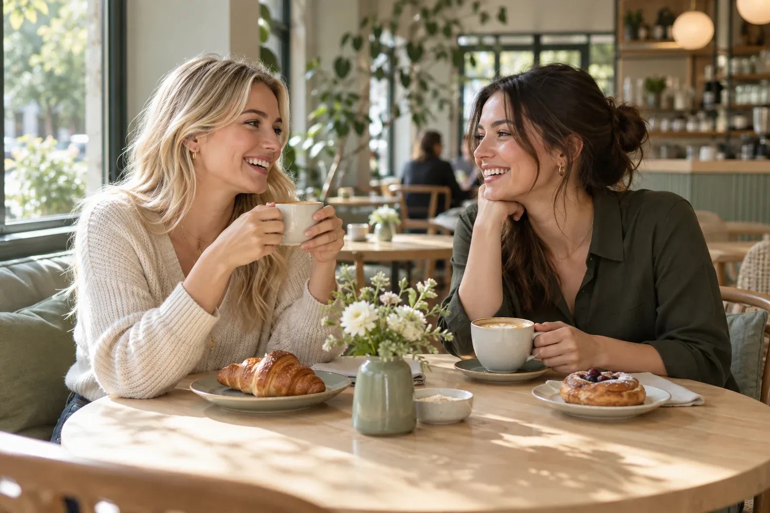 A morning made for catching up, with coffee always within reach. — partner profile previewnstration