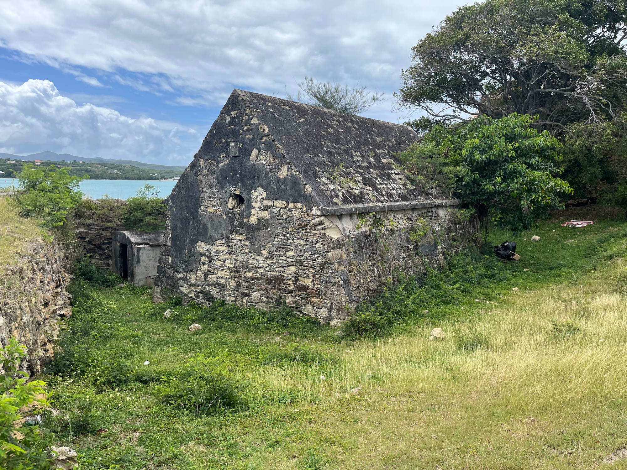 Garrison house of stone in Antigua
