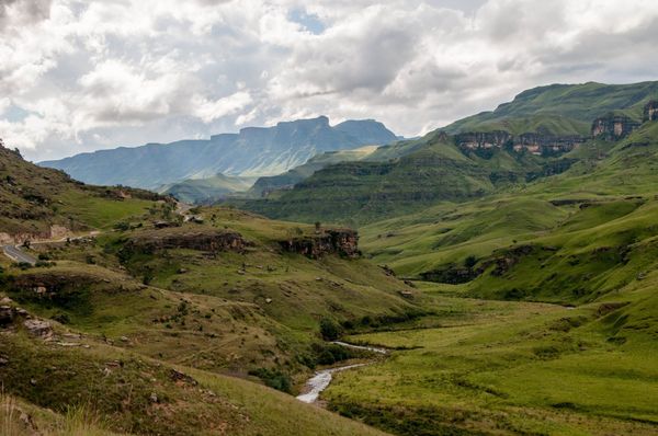 Drakensberg Mountains, South Africa, where the short story is set.