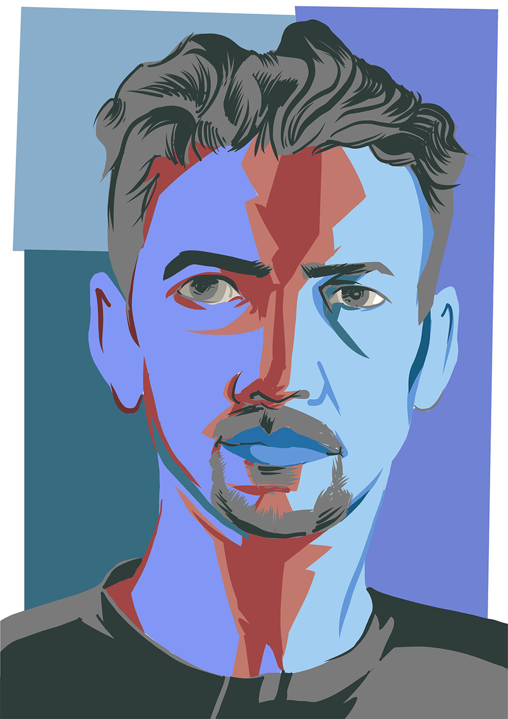 Mark Taggart self portrait — the other kind of fanboy.