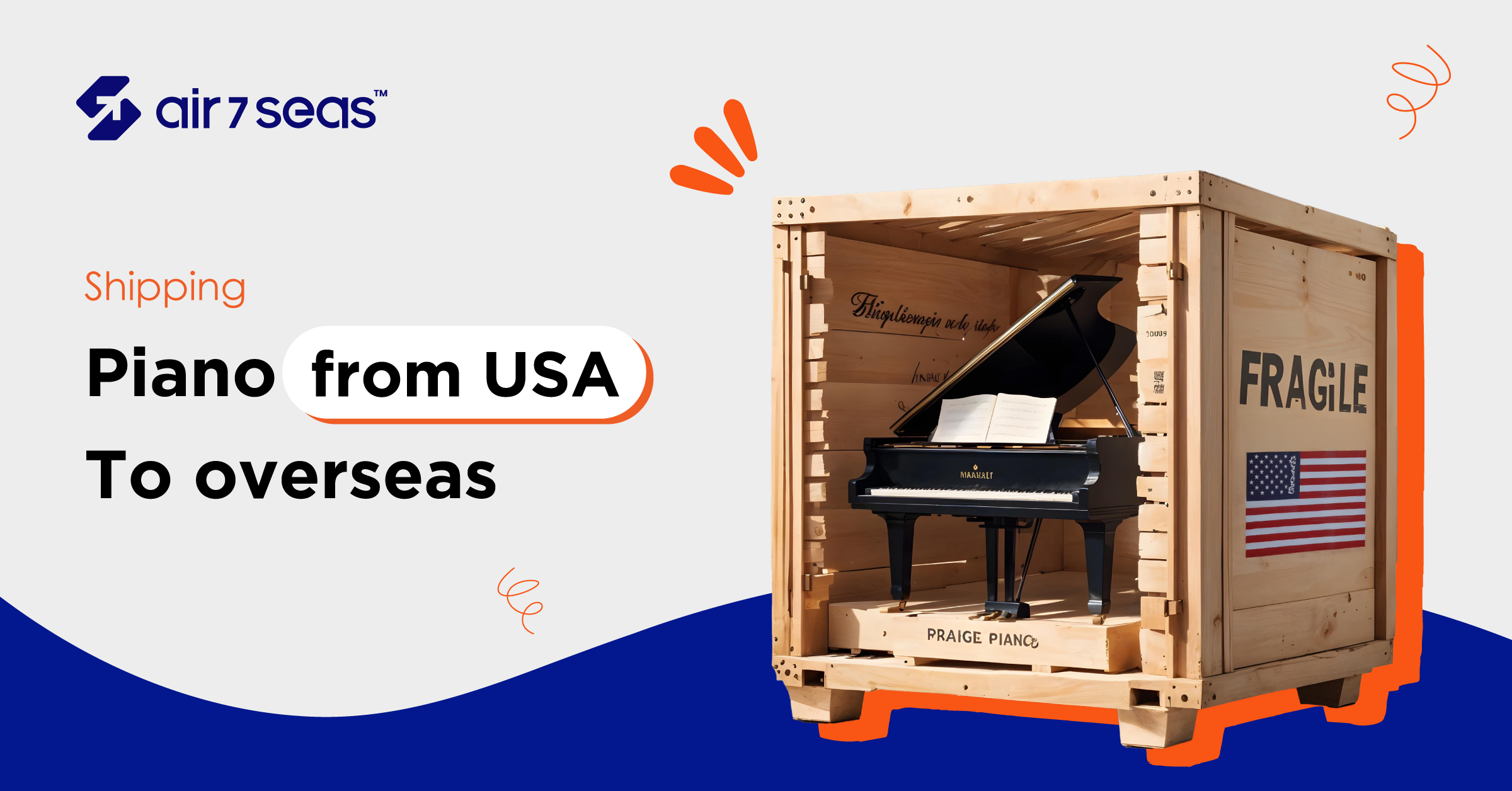 Shipping piano from the USA to overseas