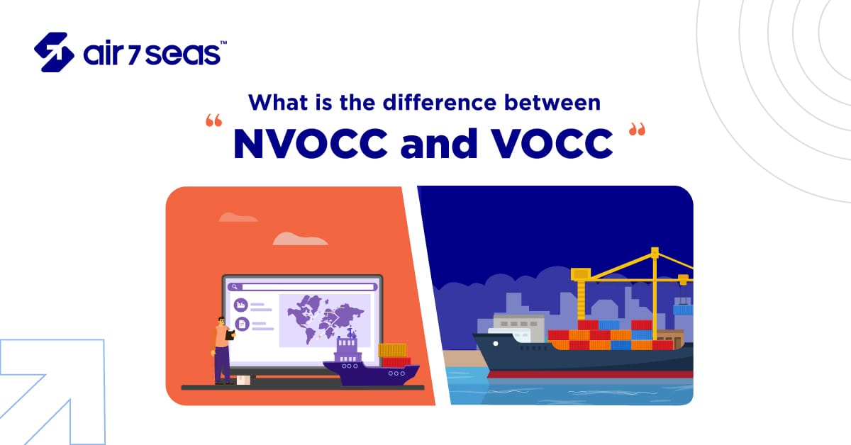 What is the difference between NVOCC and VOCC?
