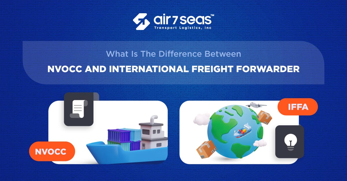Difference Between NVOCC and an International Freight Forwarder?