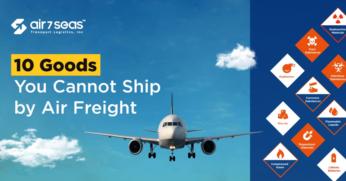 10 Goods You Cannot Ship by Air Freight