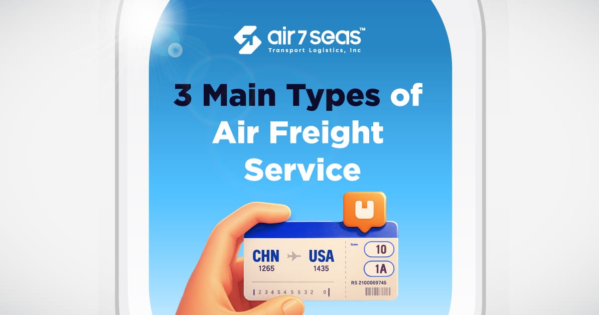3 Main Types of Air Freight Service