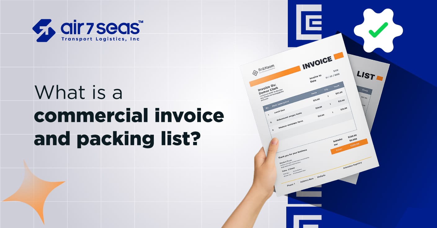 What is a commercial invoice and packing list?