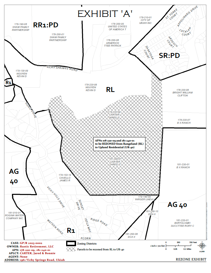 Supervisors Rezone Former Rangeland for Limited Residential Use Near Ukiah