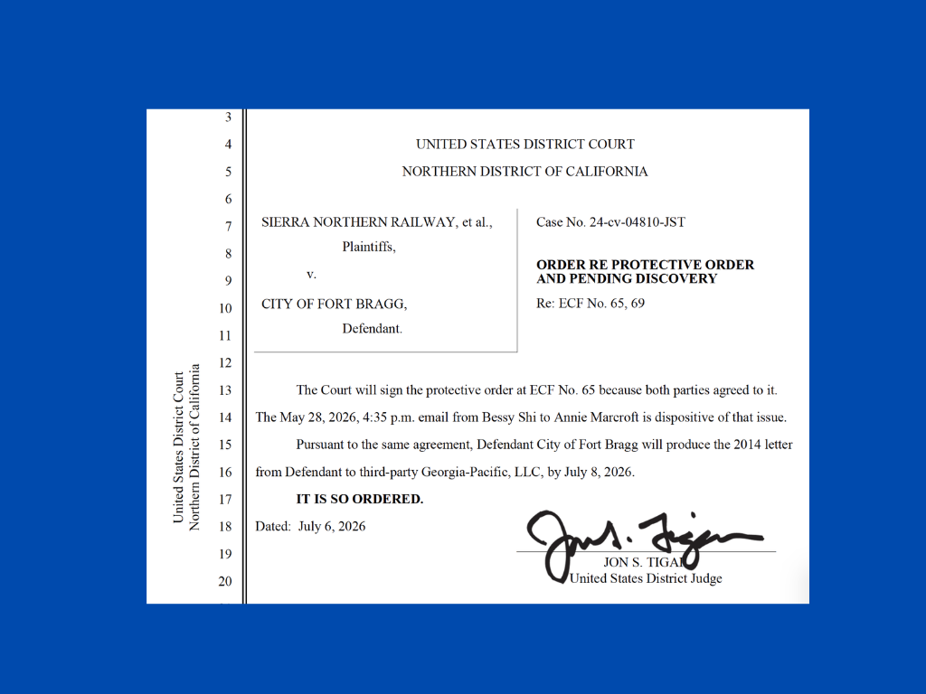A Federal Judge Ordered Fort Bragg to Hand Over a 2014 Mill Site Contamination Letter