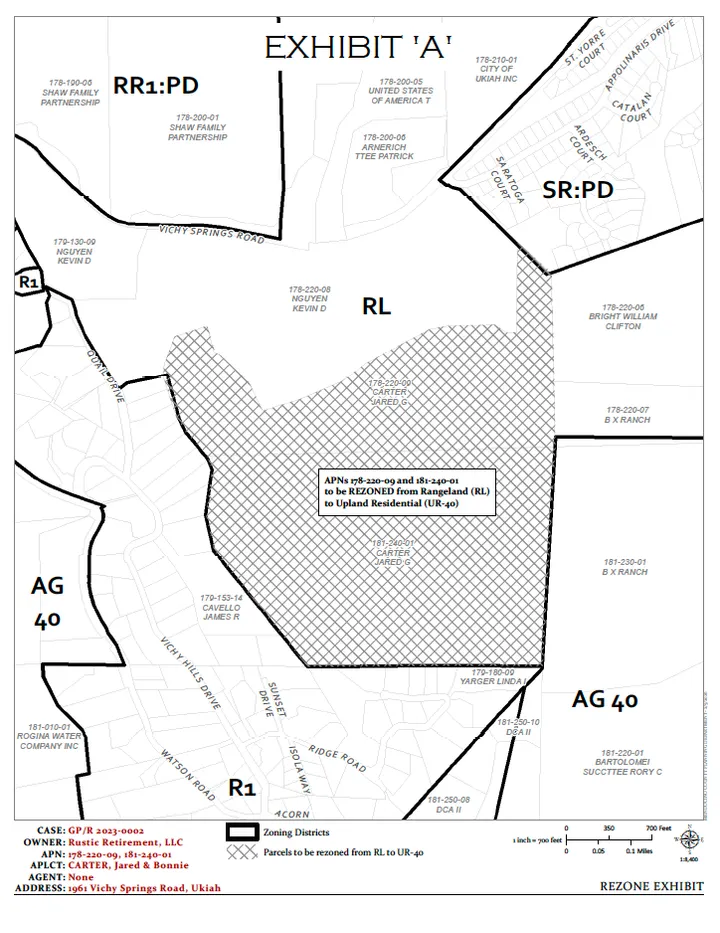 Supervisors Rezone Former Rangeland for Limited Residential Use Near Ukiah