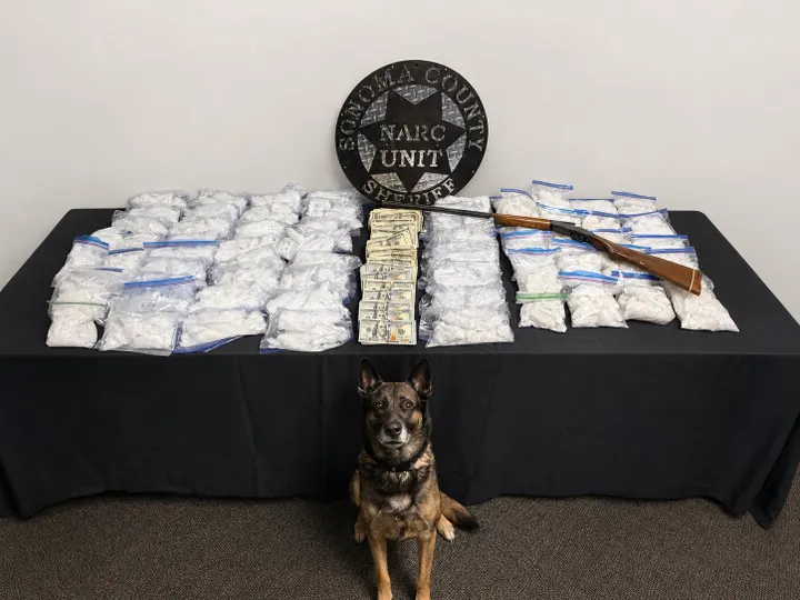 K-9 Duke Helps Seize 70 Pounds of Meth in Mendocino