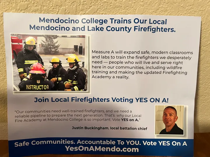 Measure A Flyers Suggest Bond Would Fund Fire Academy Already Paid for by State