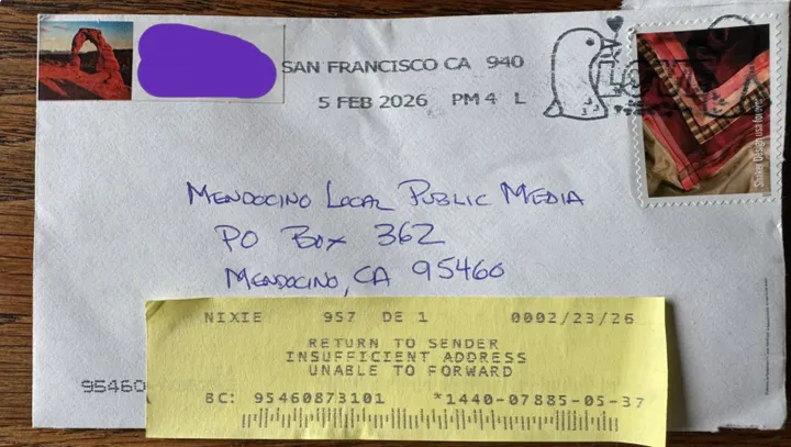 MendoLocal.News and the U.S. Post Office in the Village of Mendocino