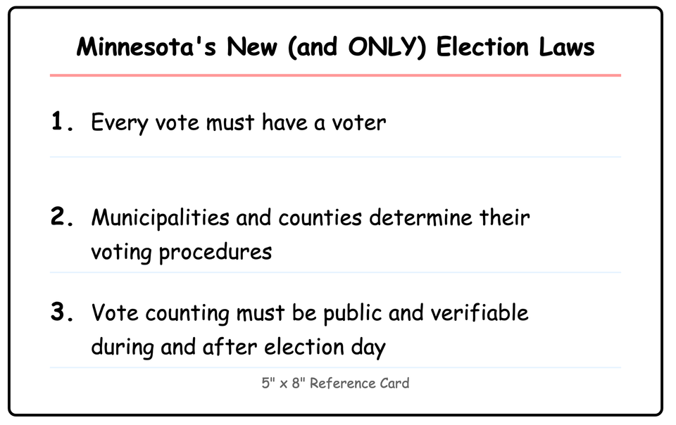 3 New (and ONLY) MN Election Laws