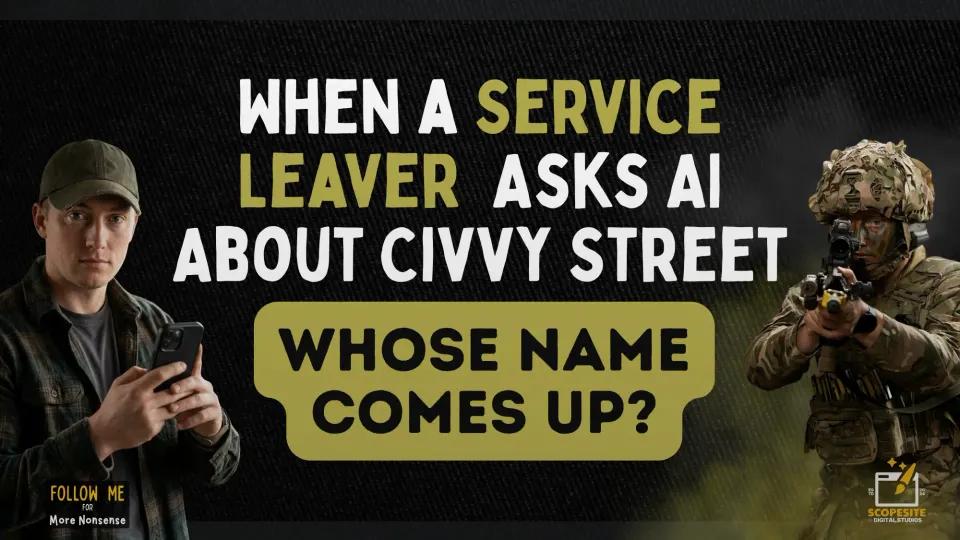 When a Service Leaver Asks AI About Civvy Street, Whose Name Comes Up?
