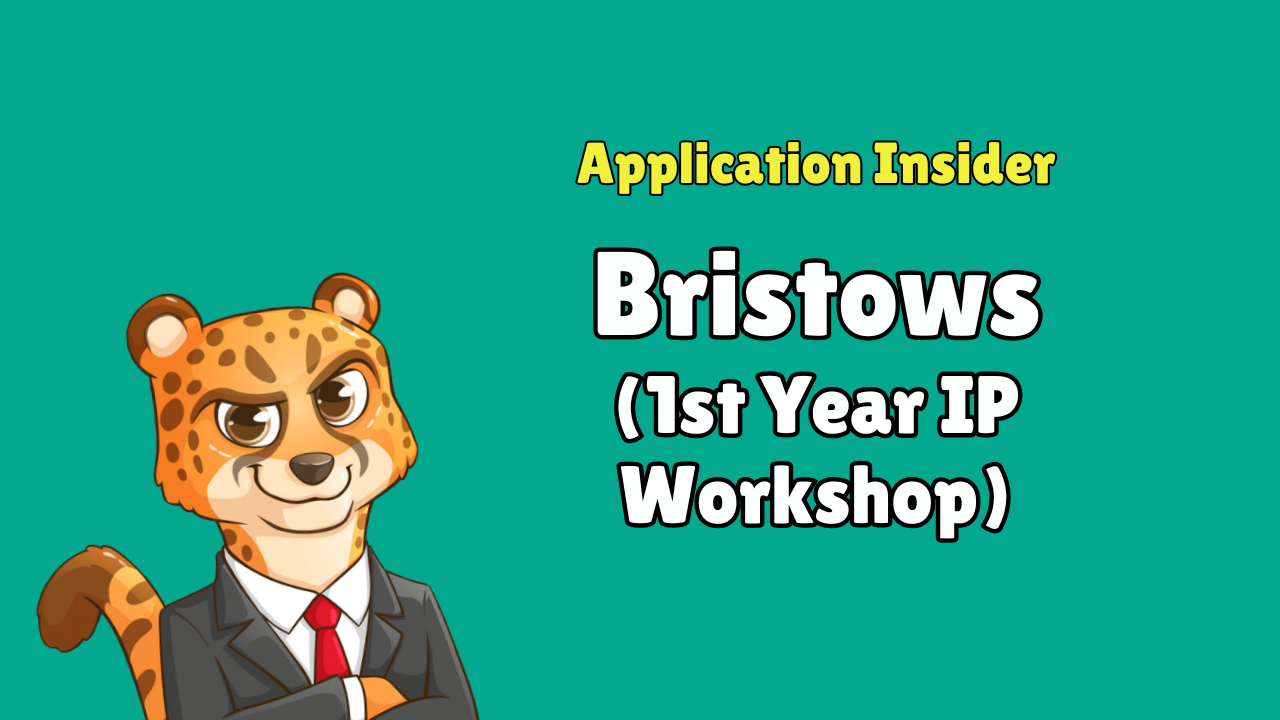 Bristows IP Workshop - Application Insider