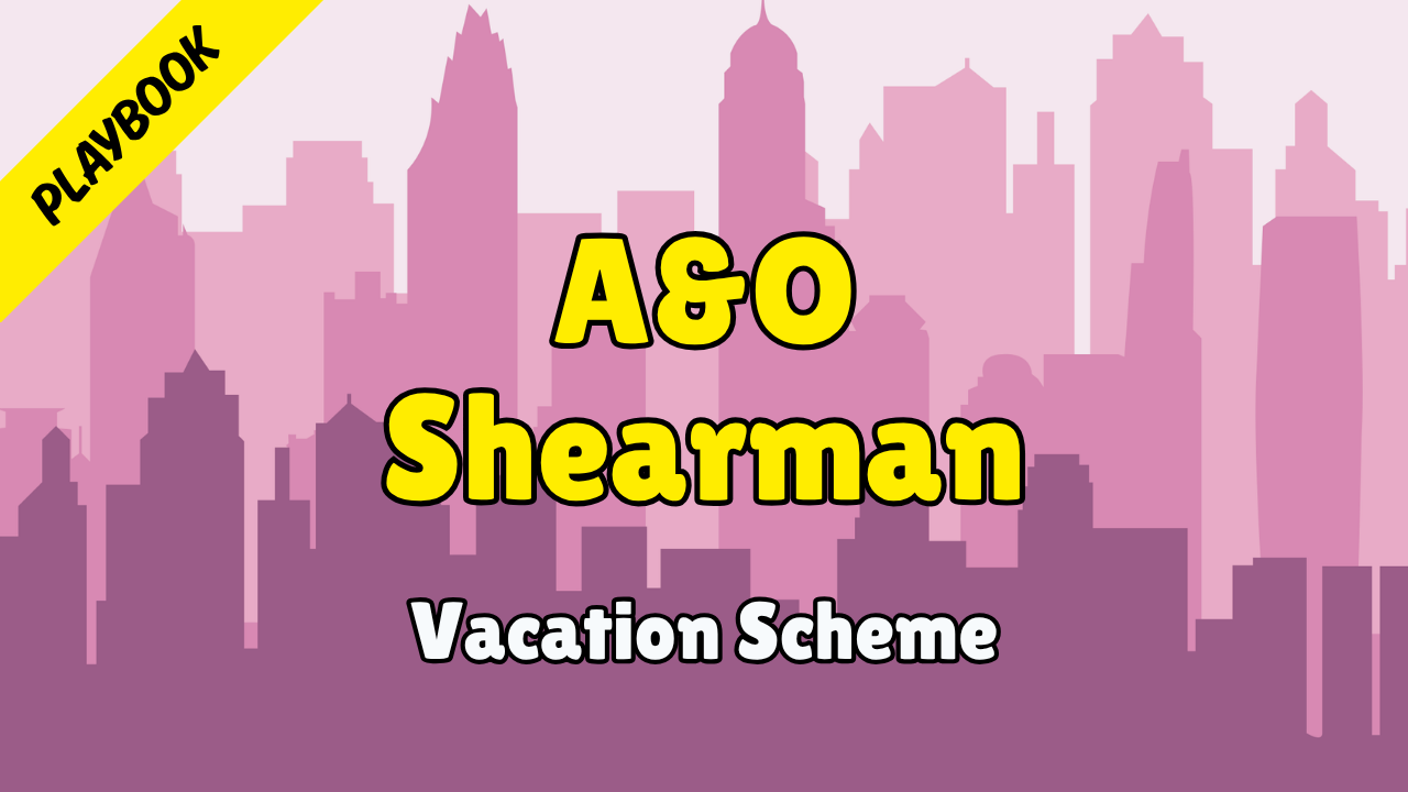A&O Shearman - Playbook (Winter Vacation Scheme 2026)