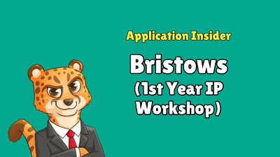 Bristows IP Workshop - Application Insider