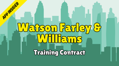 Watson Farley & Williams - Application Insider (Training Contract 2028)