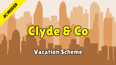 Clyde & Co - AC Insider (Vacation Scheme)