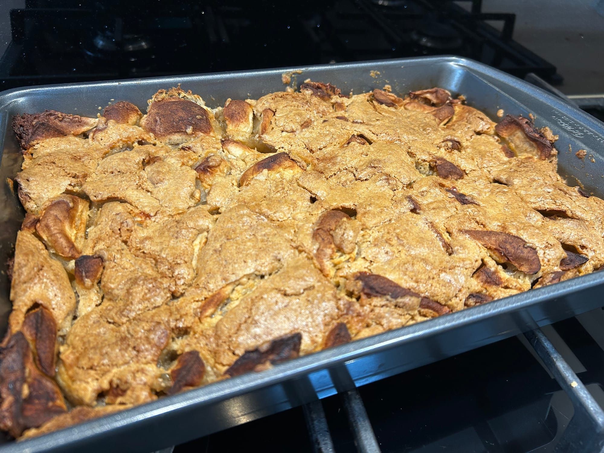 A tray of gâche melée, an apple cake, from Guernsey