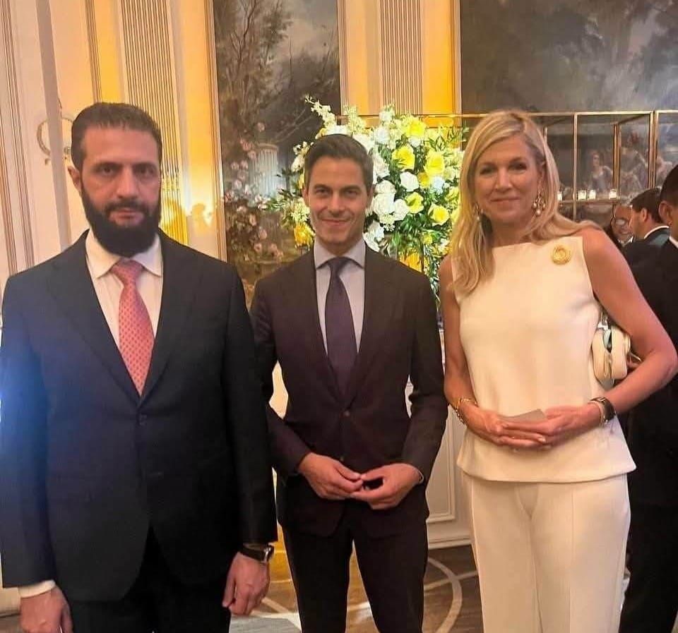 Photo of Syrian president, Queen Máxima and Prime Minister Jetten highlights new Dutch approach to Syria
