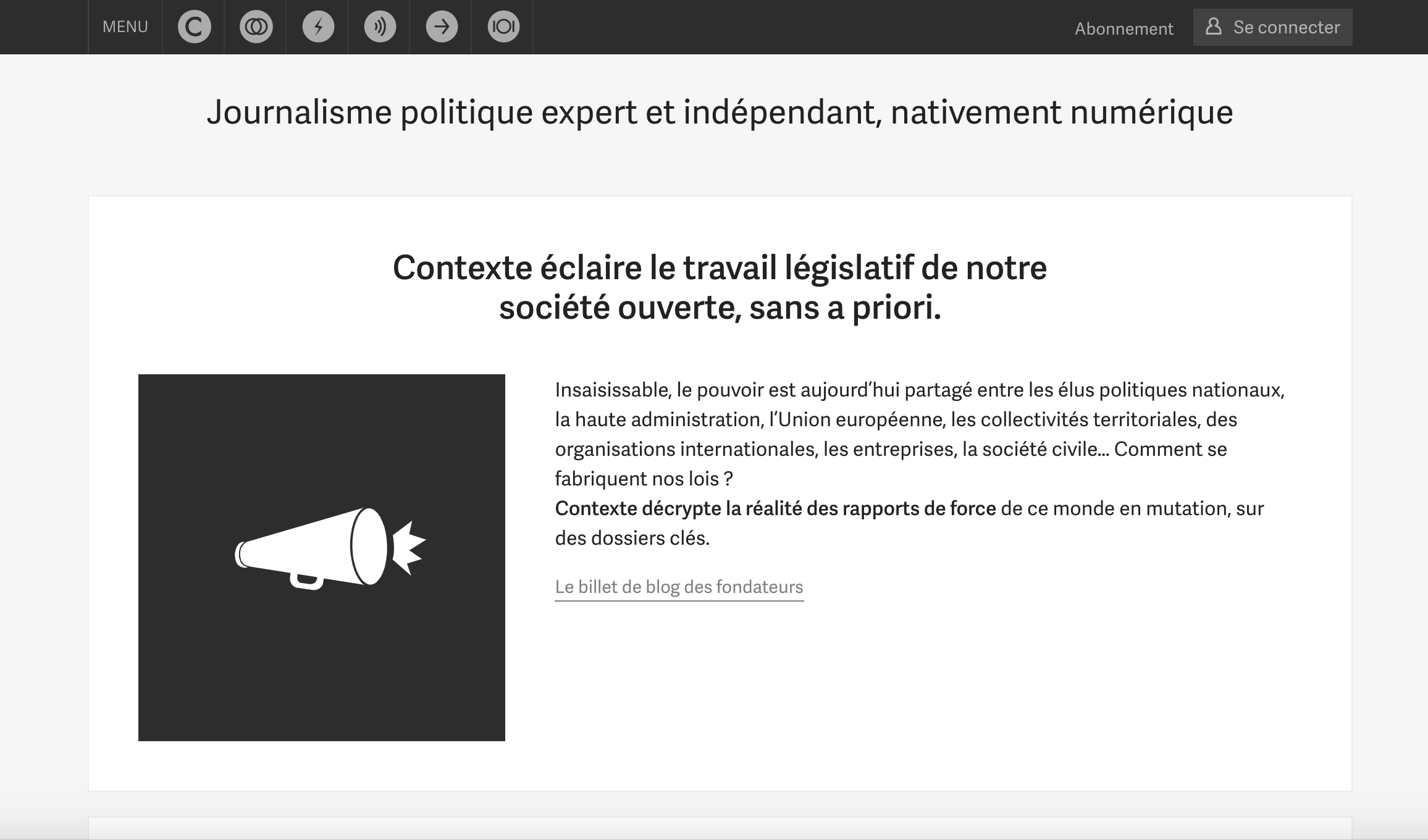 Contexte - à propos