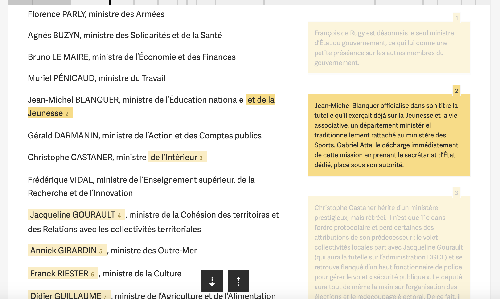 Contexte annotation remaniement
