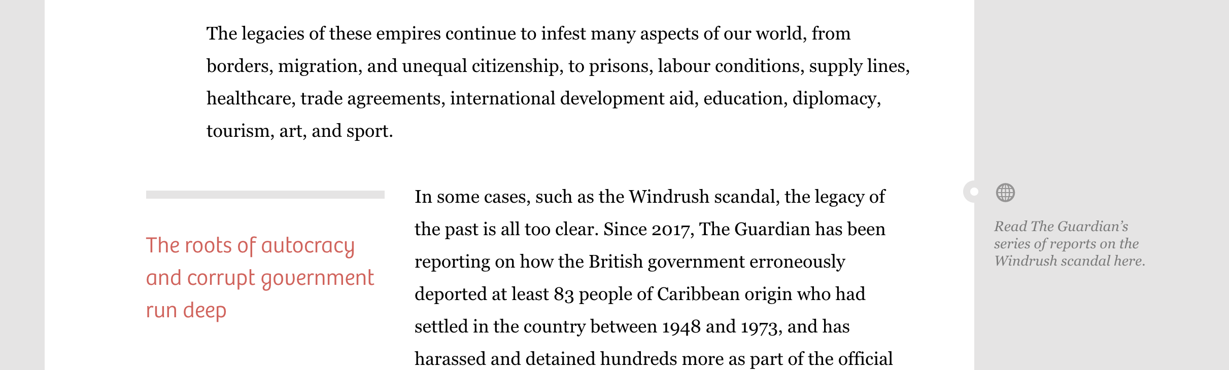 The Correspondent annotation