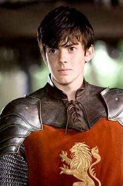 Edmund Pevensie in armor from the film Prince Caspian