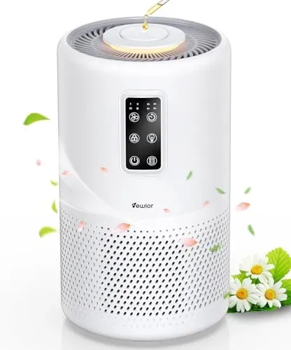 VEWIOR H13 True HEPA air purifier for large rooms up to 1600ft² with aromatherapy feature