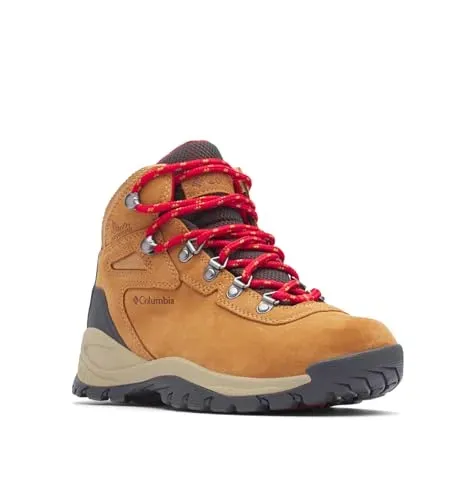 Columbia Women’s Newton Ridge Plus Waterproof Hiking Boot in Elk/Mountain Red, size 8.5