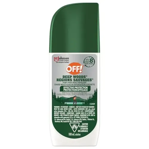 OFF! Deep Woods Insect Repellent spray with 25% DEET for outdoor protection