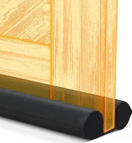 Everlasting Comfort two-sided door draft stopper for energy-saving and soundproofing, fits 30