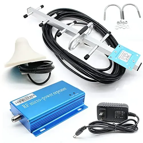 YIPONYT cell phone signal booster amplifier with indoor antenna for enhanced reception.
