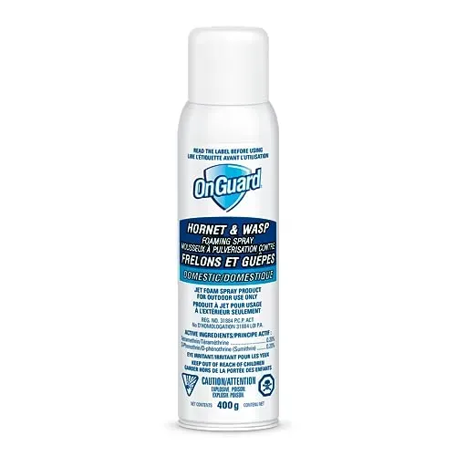 OnGuard Hornet & Wasp Foaming Spray 400g bottle for effective insect control