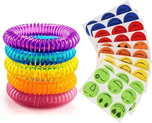 150-count natural patches stickers and 5pcs bracelets for outdoor play, waterproof for kids and adults