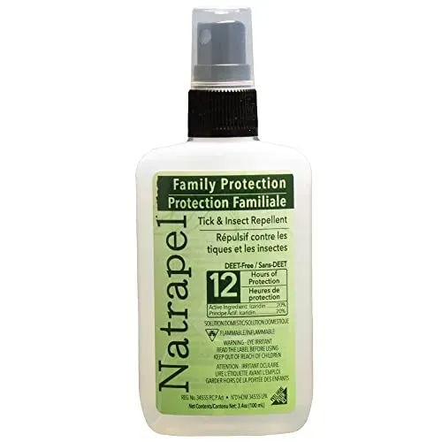 Natrapel Icaridin insect repellent spray, 100mL, effective against mosquitoes and ticks