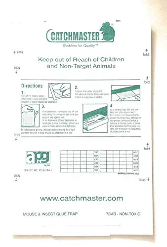 Professional sticky glue boards for catching mice and insects, unscented, 12-pack