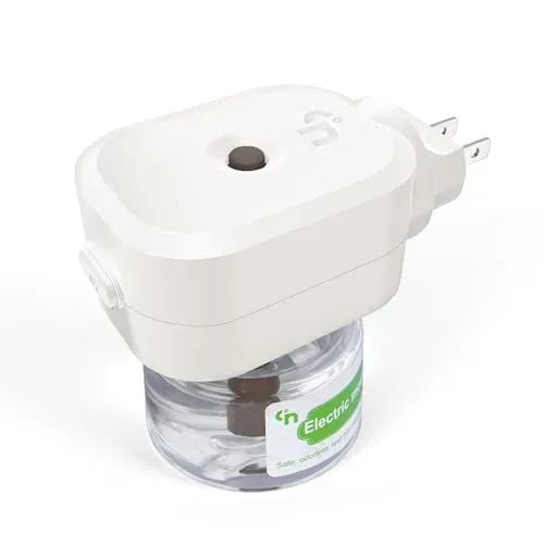 Ddrihlees electronic mosquito repellent plug-in with refill for indoor use, showcasing features.