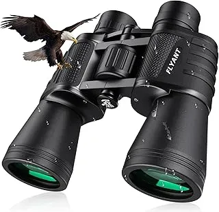 FLYANT 20x50 high powered binoculars with waterproof design for outdoor use and low light vision.