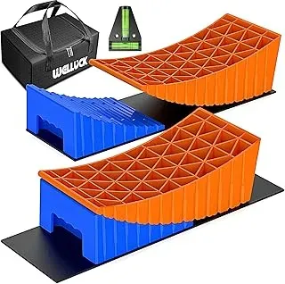 WELLUCK RV leveling blocks and wheel chocks, heavy-duty for trailers and campers.