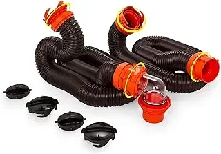 Camco RhinoFLEX 20' Sewer Hose Kit featuring a durable swivel fitting for RV use