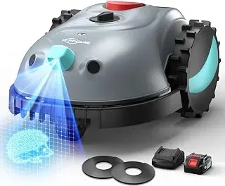 YARDCARE 2026 NEW V100 Robot Lawn Mower with HD Vision and obstacle detection features