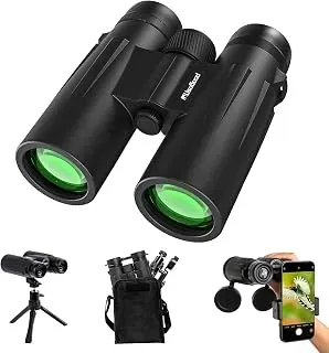 Usogood 12x50 high definition binoculars with phone adapter and tripod for wildlife viewing