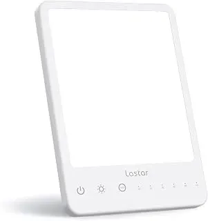 LASTAR UV-free 10000 lux sunlight lamp with touch controls and adjustable brightness