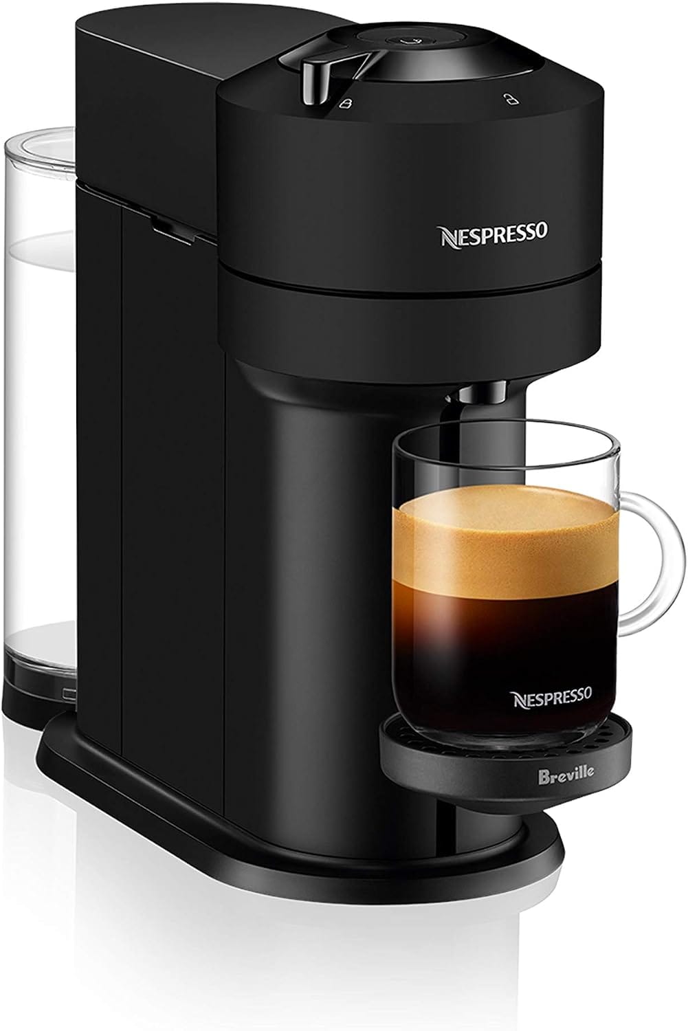 Nespresso Vertuo Next pod coffee and espresso machine in matte black