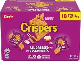 Crispers All Dressed flavour crackers, 18 individually wrapped 28 g snack packs