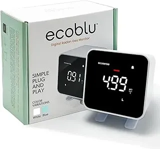 Ecosense EB100 digital radon detector with plug-in design and clear display